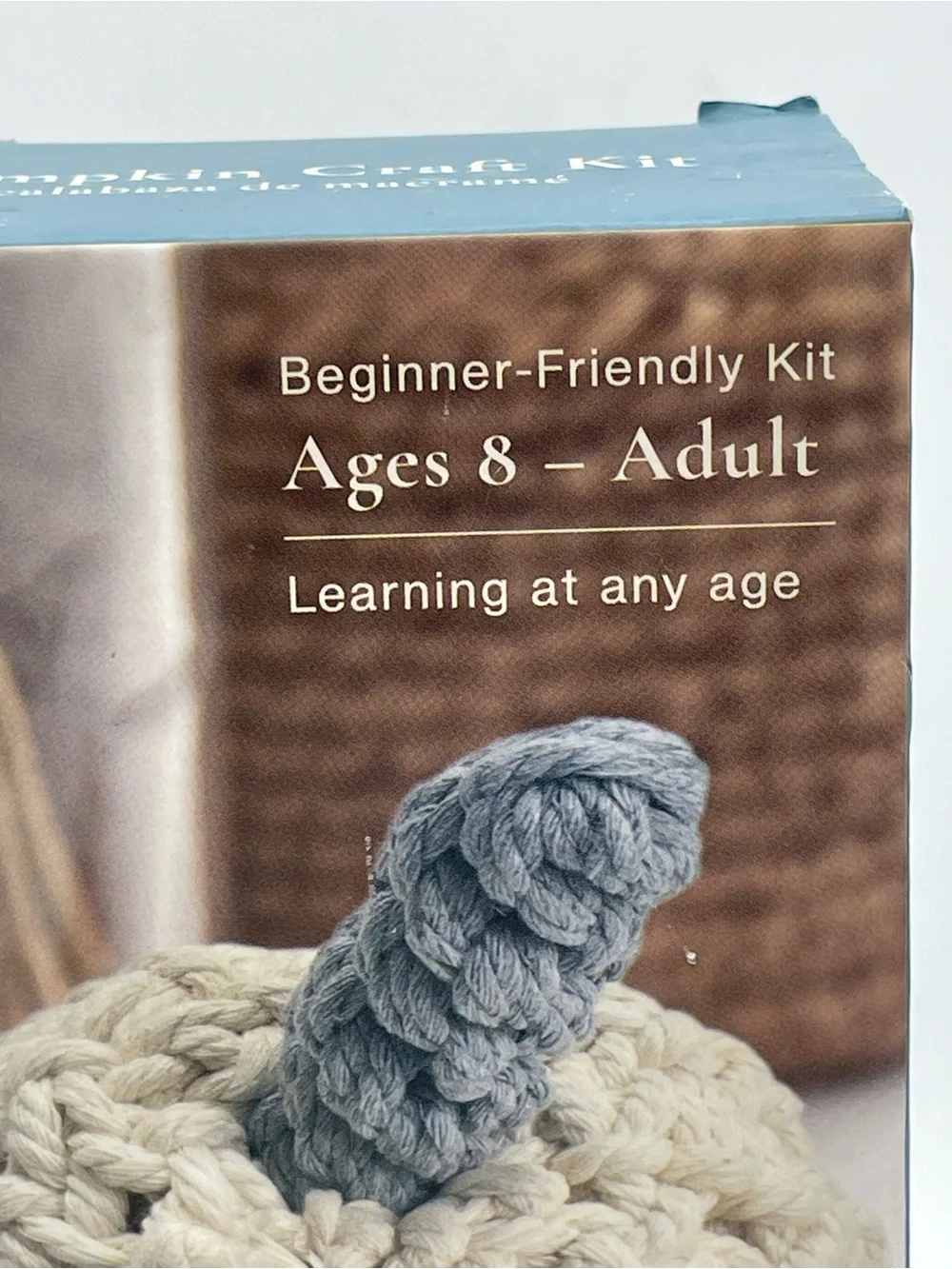 Freeform Craft Macrame Pumpkin Craft Kit - Cream & Rust - Picture 5 of 12
